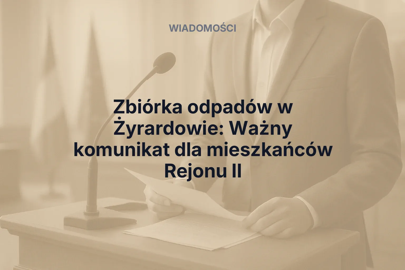 Artykuł: Zbiórka odpadów w Żyrardowie: Ważny komunikat dla mieszkańców Rejonu II