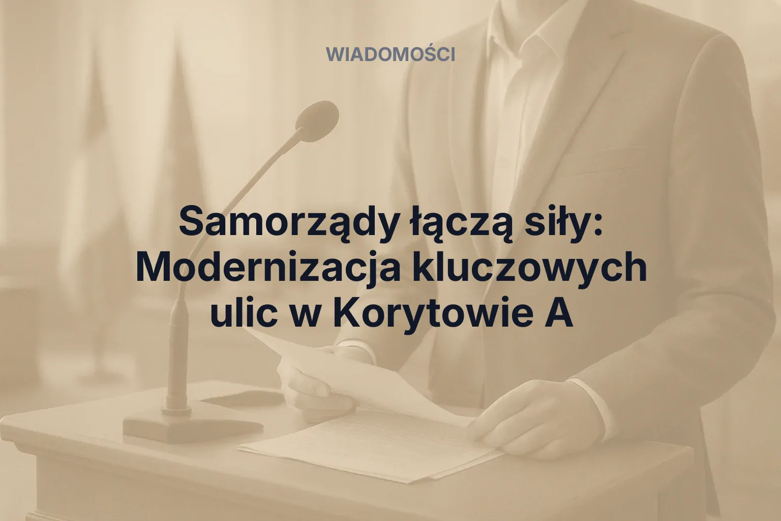 Wydarzenie: Samorządy łączą siły: Modernizacja kluczowych ulic w Korytowie A