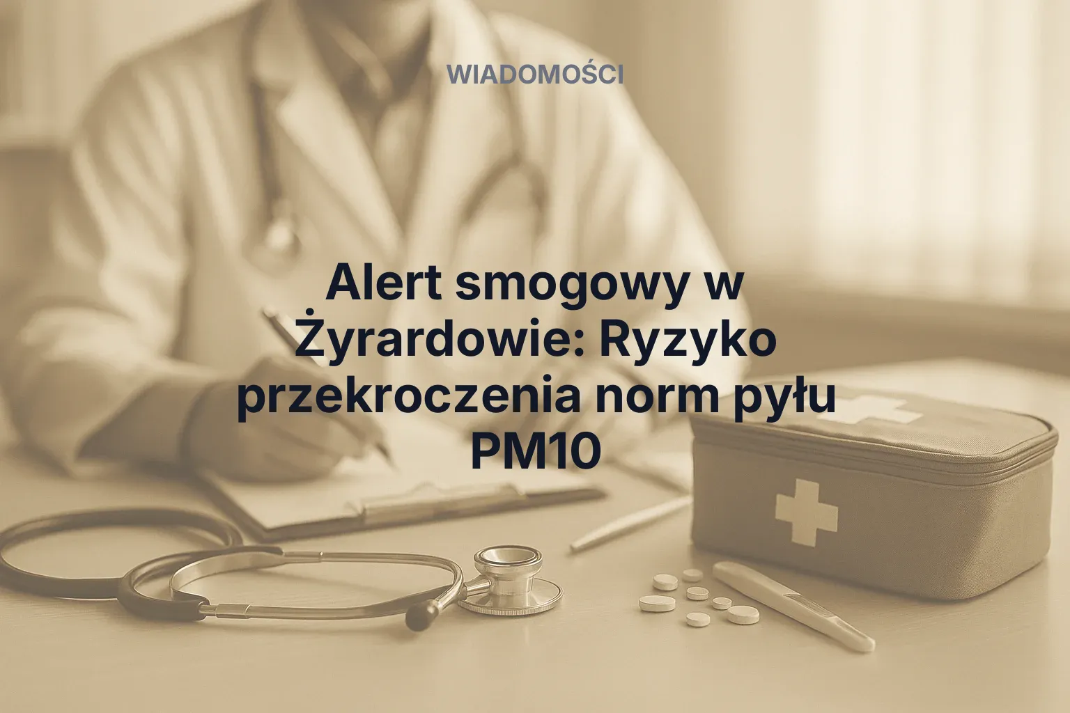 Artykuł: Alert smogowy w Żyrardowie: Ryzyko przekroczenia norm pyłu PM10